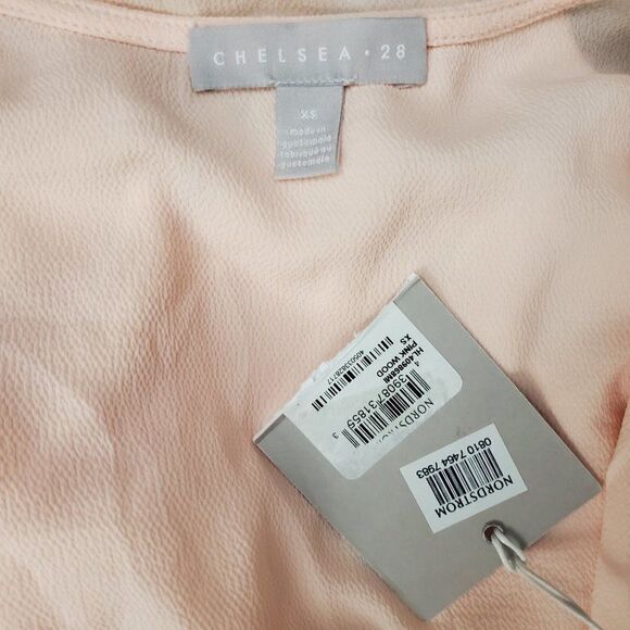 CHELSEA28 wrap top pink wood XS NWT - Picture 7 of 8